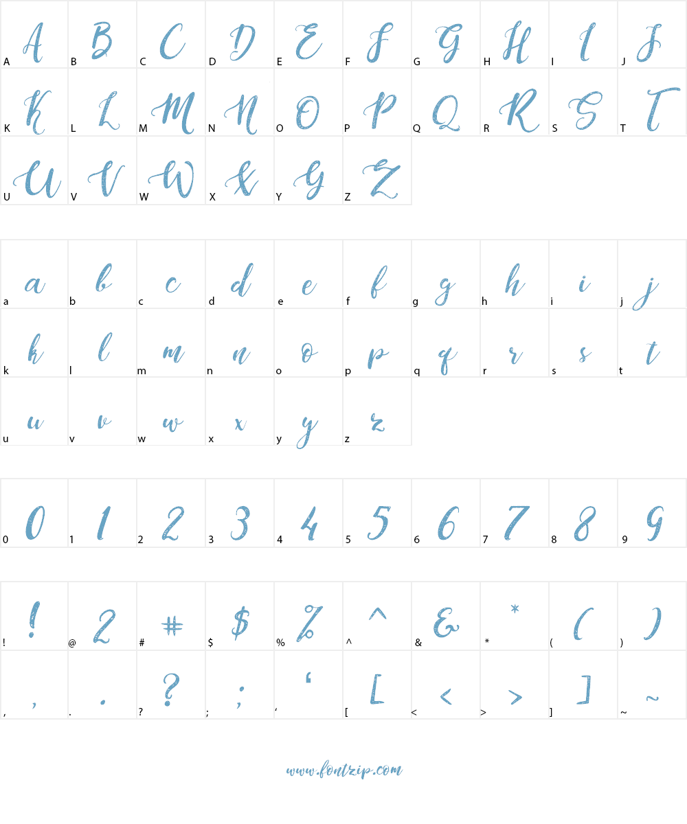 Dandeleon Vintage Demo Font Character